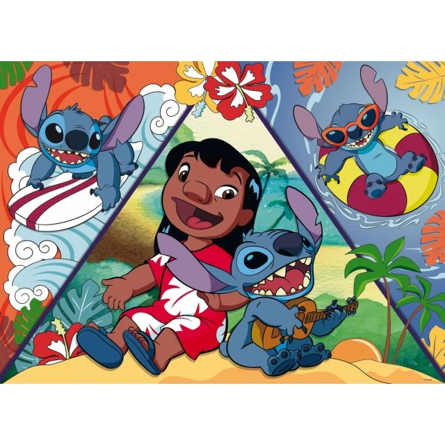 Παζλ, Lisciani, Lilo Stitch, Παζλ διπλής όψης 150 τεμαχίων