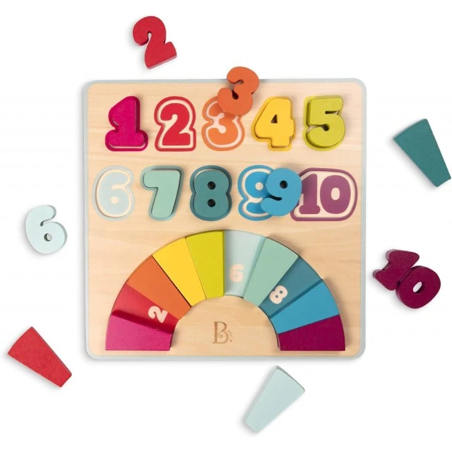 Ξύλινο παζλ Numbers, 21 τεμάχια