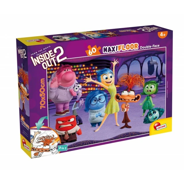 Παζλ, Lisciani, Inside Out 2, Παζλ διπλής όψης 60 τεμαχίων