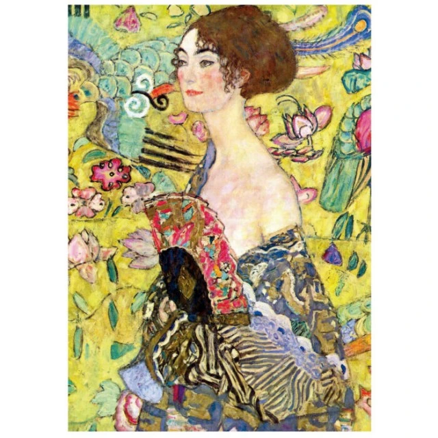 Παζλ Κυρία με βεντάλια Gustav Klimt 1000 κομμάτια