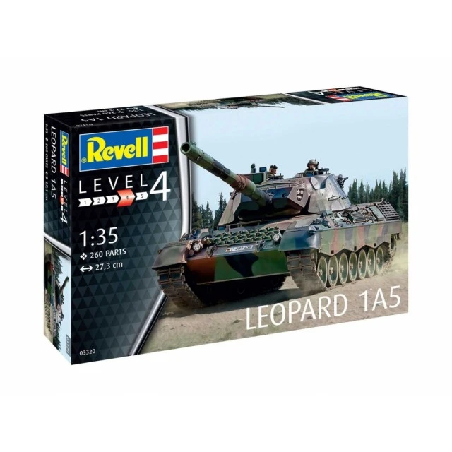 Μοντέλο συναρμολόγησης δεξαμενή Leopard 1A5, 260 εξαρτήματα