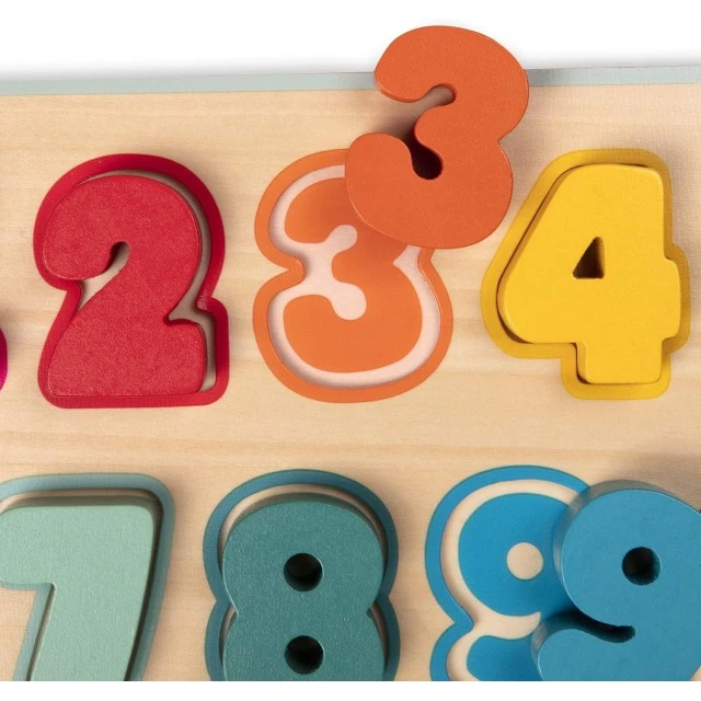 Ξύλινο παζλ Numbers, 21 τεμάχια