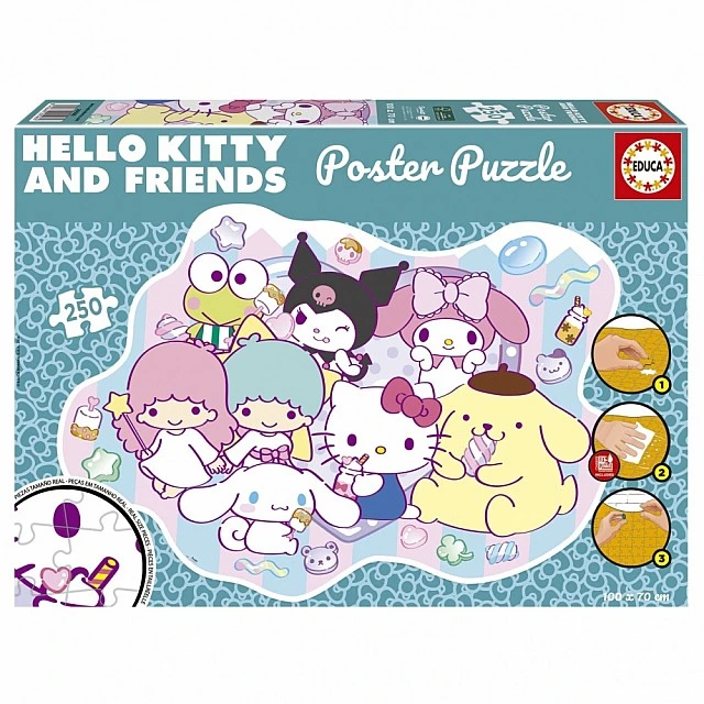 Παζλ, Εκπαιδευτικό, Hello Kitty, Αφίσα, 250 κομμάτια