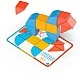 Магнитен конструктор Magicube, Форми и карти, 16 части