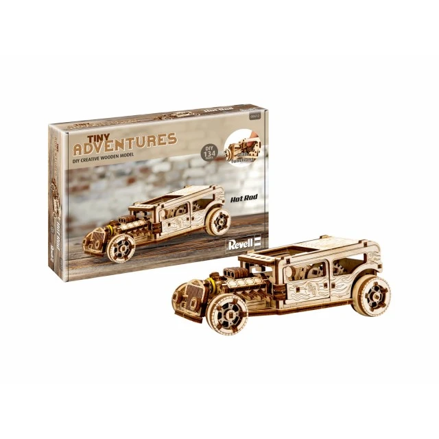 Ξύλινο κιτ μοντέλου, Revell, Little Adventures, Hot Rod, 141 τεμάχια