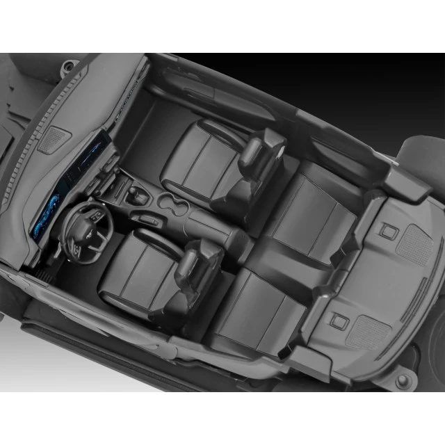 Μοντέλο συναρμολόγησης, Revell, Αυτοκίνητο 2024 Ford Mustang GT, Σύστημα κλικ, 60 ανταλλακτικά