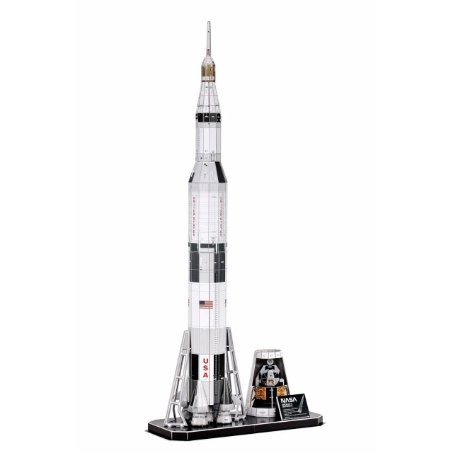 Τρισδιάστατο παζλ Apollo 11 Saturn V, 136 τεμαχίων