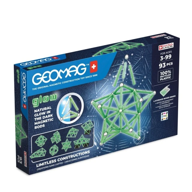 Magnetic constructor Glow 339, 93 εξαρτήματα