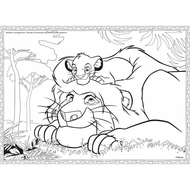 Παζλ, Lisciani, The Lion King, Παζλ διπλής όψης 4 x 48 τεμαχίων