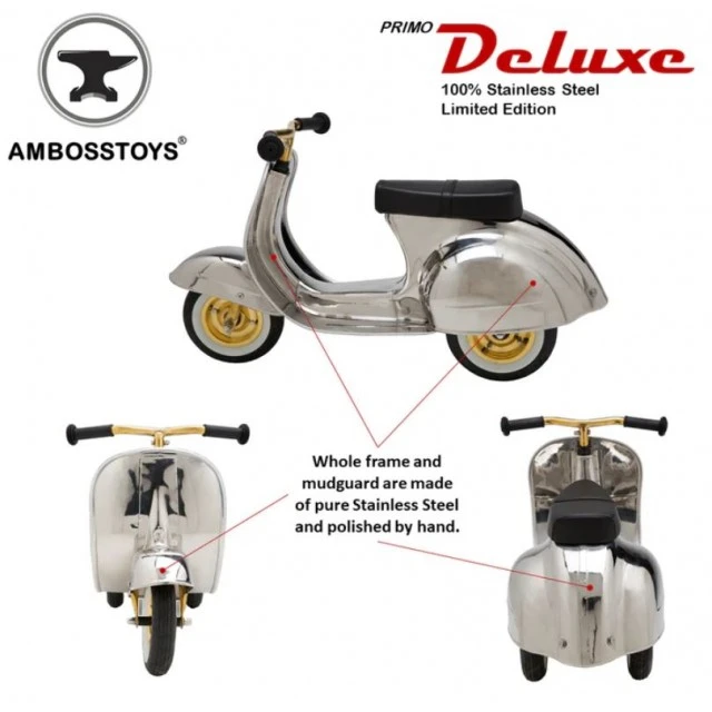 Πατίνι ισορροπίας, Ambostoys, Deluxe, Ασημί, 77 x 29 x 43 εκ.