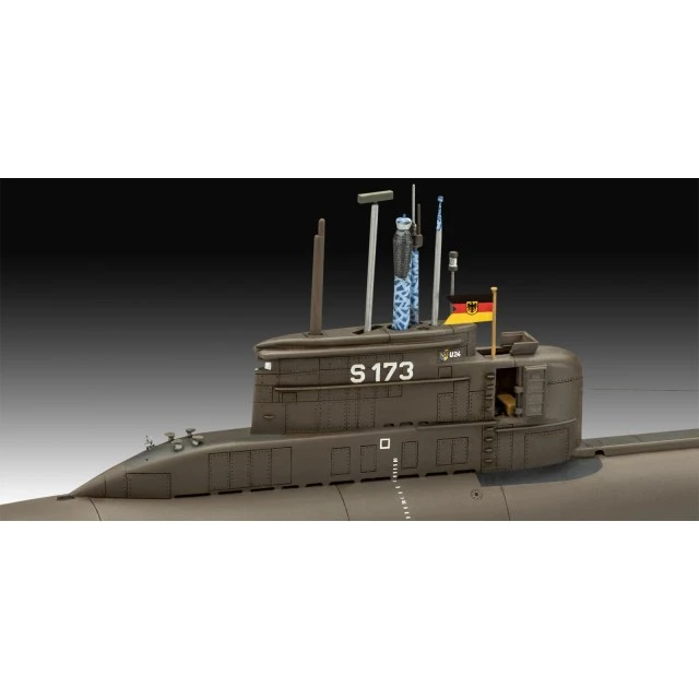 Κιτ μοντέλου συναρμολόγησης, Revell, υποβρύχιο Bundeswehr για την 70ή επέτειο: Wilhelm Bauer, Τύπος 206A, Κλάση 2, 154 ανταλλακτικά