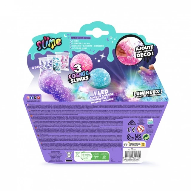 Δημιουργικό σετ Canal Toys φωσφορίζον διαστημικό σλάιμ, 3 χρώματα