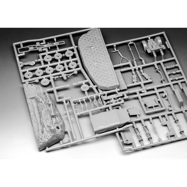 Συναρμολογημένο μοντέλο Krupp Protze KFZ 69 με 3,7 cm Pak, 61 μέρη