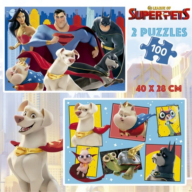 Παζλ Educa DC League of Super-Pets 2 x 100 κομμάτια
