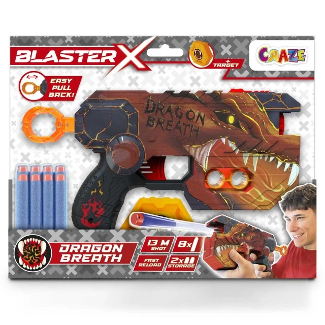 Παιδικό παιχνίδι Craze πιστόλι με βελάκια Blaster Guns Strike