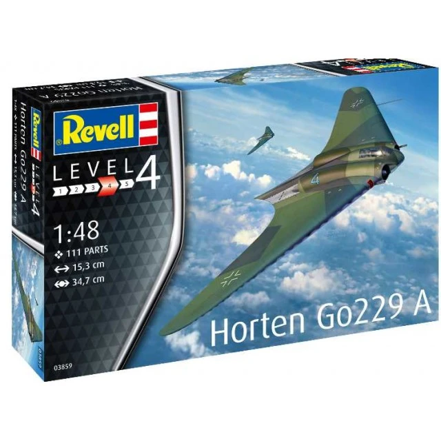 Συναρμολογημένο μοντέλο Horten Go229A γερμανικό βομβαρδιστικό, 111 εξαρτημάτων
