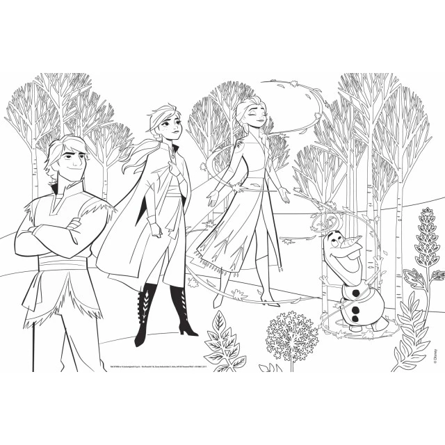 Παζλ, Lisciani, Frozen, Παζλ διπλής όψης 2 x 60 τεμαχίων