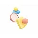 Montessori Educational Sensory Toy, Hape, Mirror Shapes, 24,6 x 6 x 8,8 cm