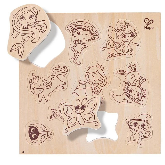 Δημιουργικό σετ, Hape, μαγνήτες DIY, Magic friends, 18 τεμάχια