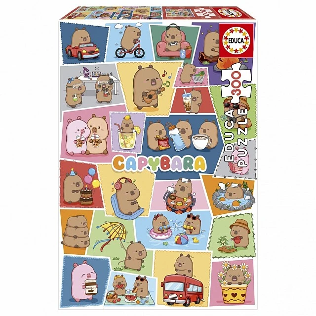 Παζλ, Educa, Χαρούμενα Capybaras, 300 κομμάτια