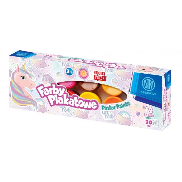 Χρώματα για αφίσες Unicorn 12 χρώματα - 20 ml