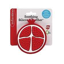 Καταπραϋντικό οδοντοφυΐας σιλικόνης για μωρά, Infantino, χρώμα ροδιού