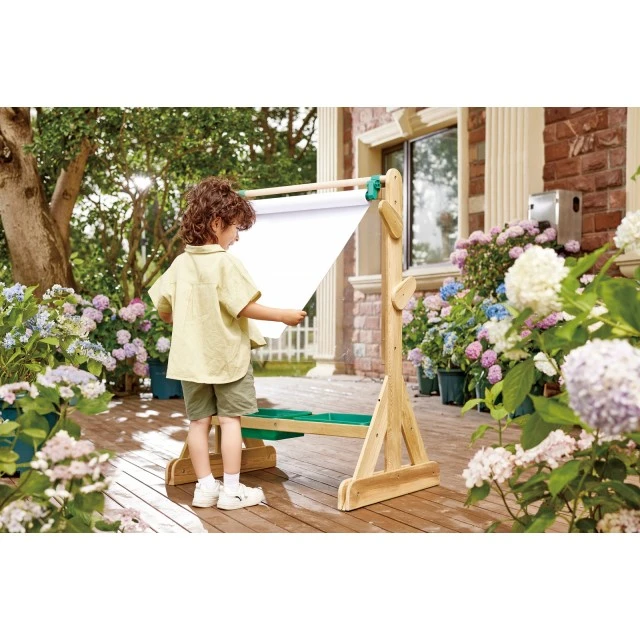 Σετ καβαλέτο Hape Wooden Art Outdoor, 9 Τεμάχια