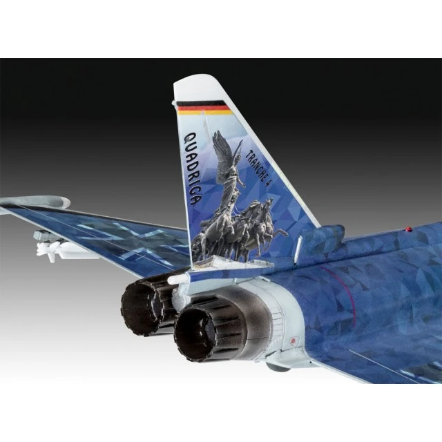 Συναρμολογημένο μοντέλο γερμανικού Eurofighter, Luftwaffe 2020 Quadriga, 85 εξαρτήματα