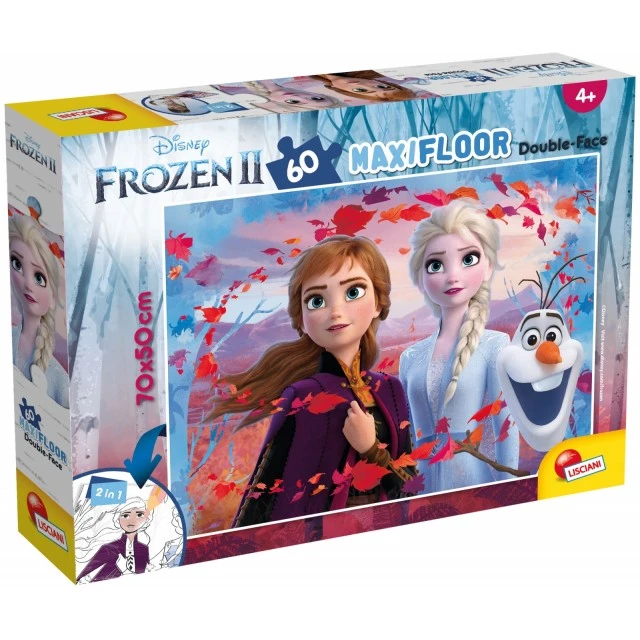 Παζλ, Lisciani, Frozen 2, Παζλ διπλής όψης 60 τεμαχίων