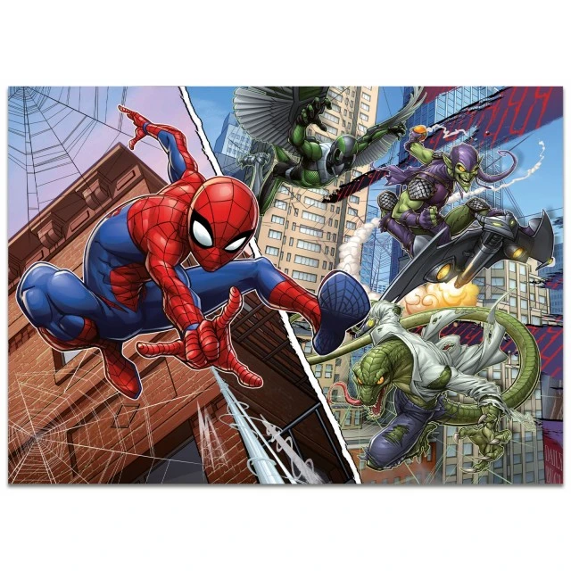 Παζλ, Lisciani, Spiderman, Παζλ διπλής όψης 2 x 48 τεμαχίων