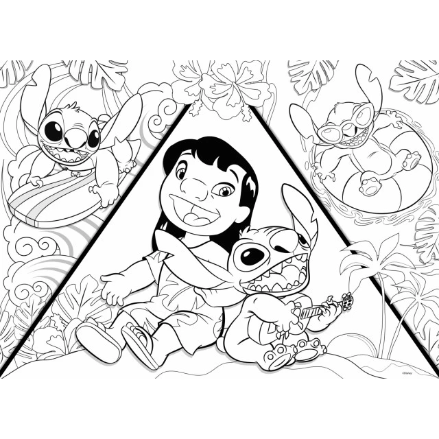 Παζλ, Lisciani, Lilo Stitch, Παζλ διπλής όψης 150 τεμαχίων