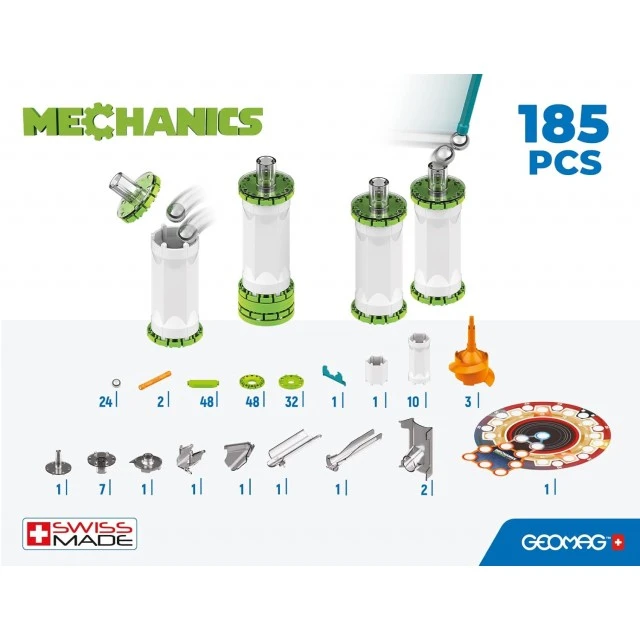 Μαγνητικός κατασκευαστής Mechanics 779, Πρόκληση, 185 κομμάτια