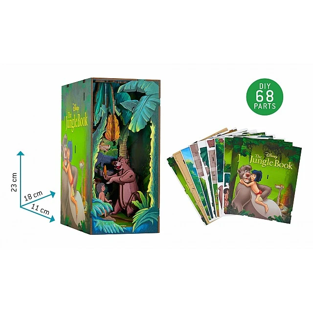 Μοντέλο συναρμολόγησης με φως LED, Revell, The Jungle Book, Small Worlds για συναρμολόγηση, 68 μέρη