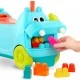 Push car με ήχο, φως και κατασκευή, Battat, Hippopotamus