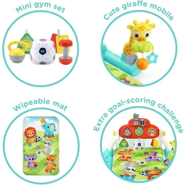 Baby active gymnastics, Vtech, Kick & Score Play Gym, 40 x 61 x 10 cm