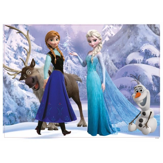 Παζλ, Lisciani, Frozen, Elsa and Anna, Παζλ διπλής όψης 108 τεμαχίων