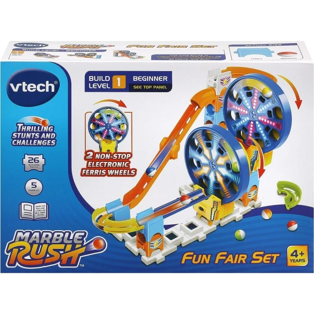 Marble Rush Playset, Fun Fair, 26 Pieces