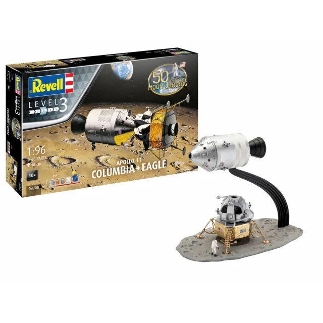 Apollo 11 Columbia and Eagle Prefab Model Kit, 60 Τεμάχια