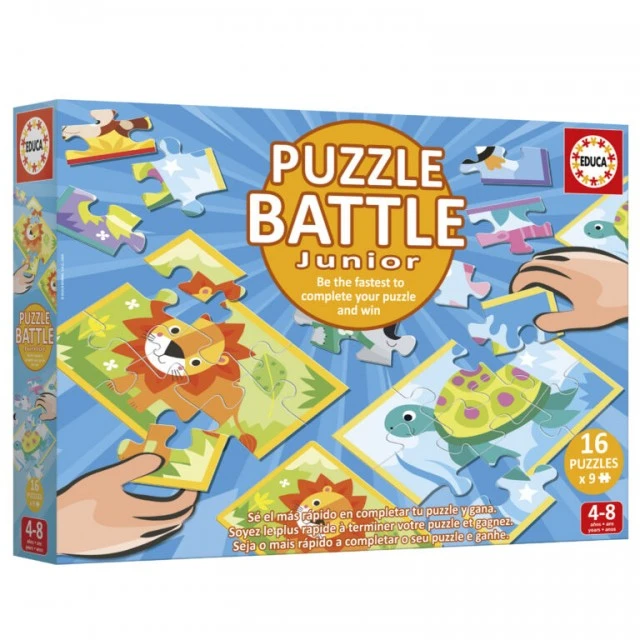 Παζλ Battle set Educa 16 x 9 κομμάτια Ζώα