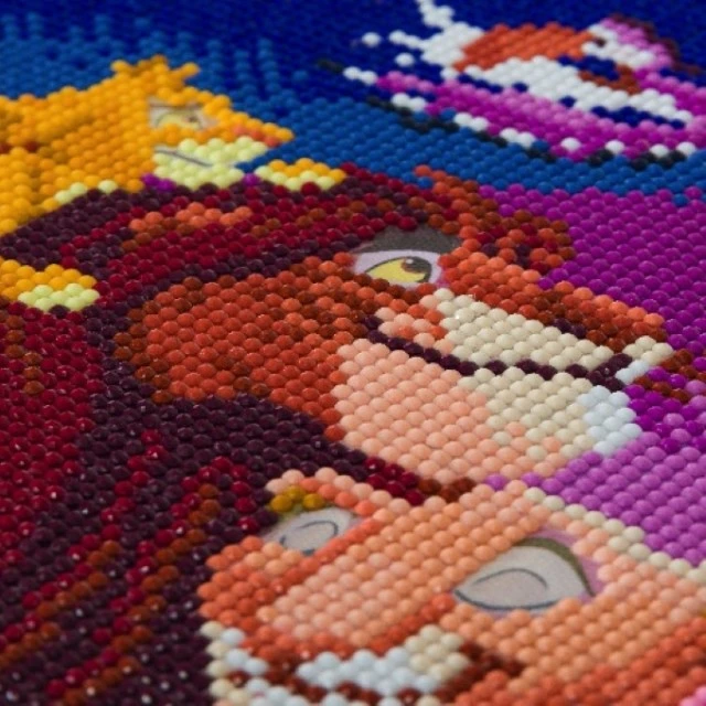Σετ τέχνης με διαμάντια Lion King, 30 x 30 cm, 6 τεμάχια