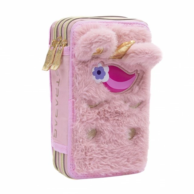 Τριπλή νεσεσέρ με αξεσουάρ ASTRABAG Fluffy unicorn, AC31, 20,5 x 13 x 6 cm