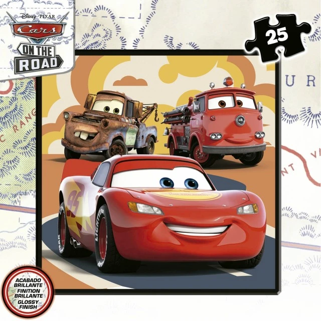Progressive puzzle Cars 4 in 1, 12/16/20/25 κομμάτια