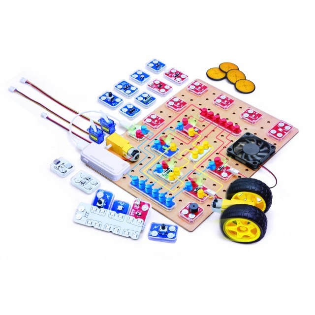 Εκπαιδευτικό σετ, Hape, LabBox, Εργαστήριο Έρευνας Κυκλωμάτων, 95 τεμάχια