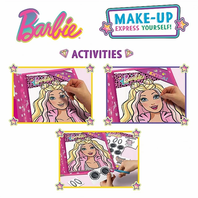 Σετ δημιουργικού, Lisciani, Barbie, Φάκελος μακιγιάζ μόδας