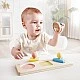 Montessori Educational Sensory Toy, Hape, Mirror Shapes, 24,6 x 6 x 8,8 cm