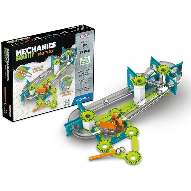 Σετ Μαγνητικής Κατασκευής Race Track Mechanics 760, 67 Τεμάχια