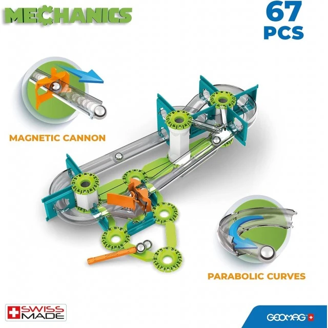 Σετ Μαγνητικής Κατασκευής Race Track Mechanics 760, 67 Τεμάχια
