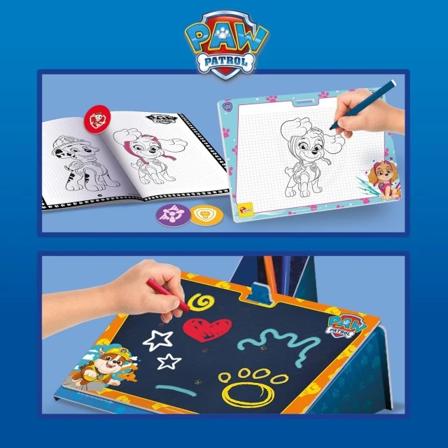 Σετ δημιουργικής δημιουργίας, Lisciani, Paw Patrol, σακίδιο πλάτης 2 σε 1 με σετ σχεδίασης