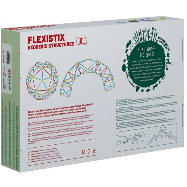 Μπαμπού σετ κατασκευών Flexistix Γεωδαιτικές δομές