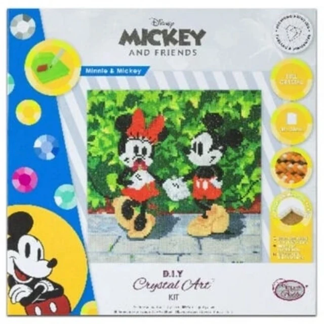 Σετ διαμαντένιας τέχνης Minnie και Mickey, 30 x 30 εκ, 6 τεμ.